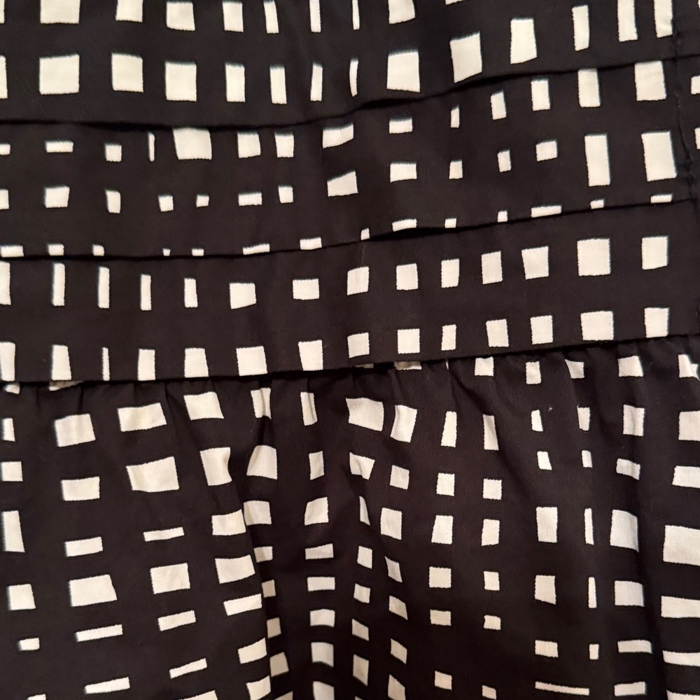 Theory Black and White Patterned Mini Dress - Picture 9 of 12
